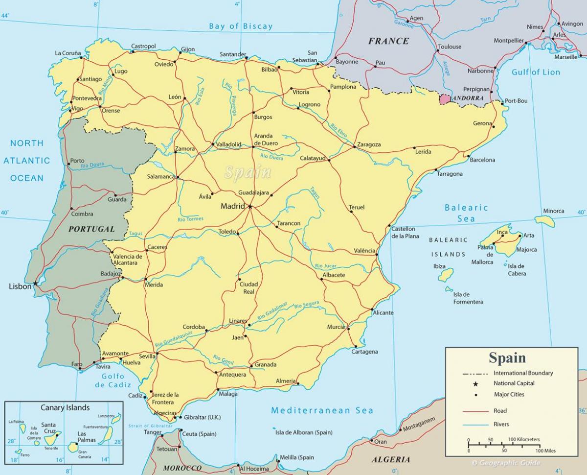 Spagna sulla mappa